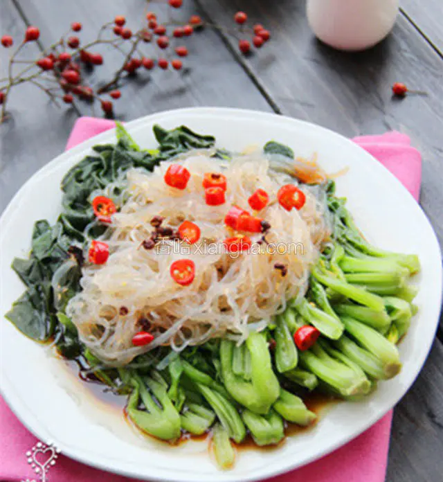 珍选捞汁菠菜粉丝