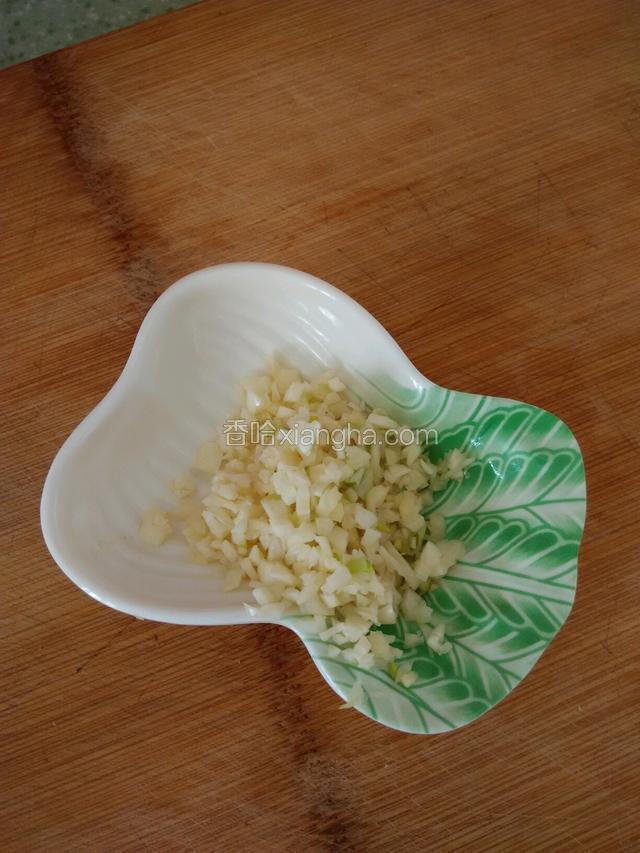 大蒜切沫。