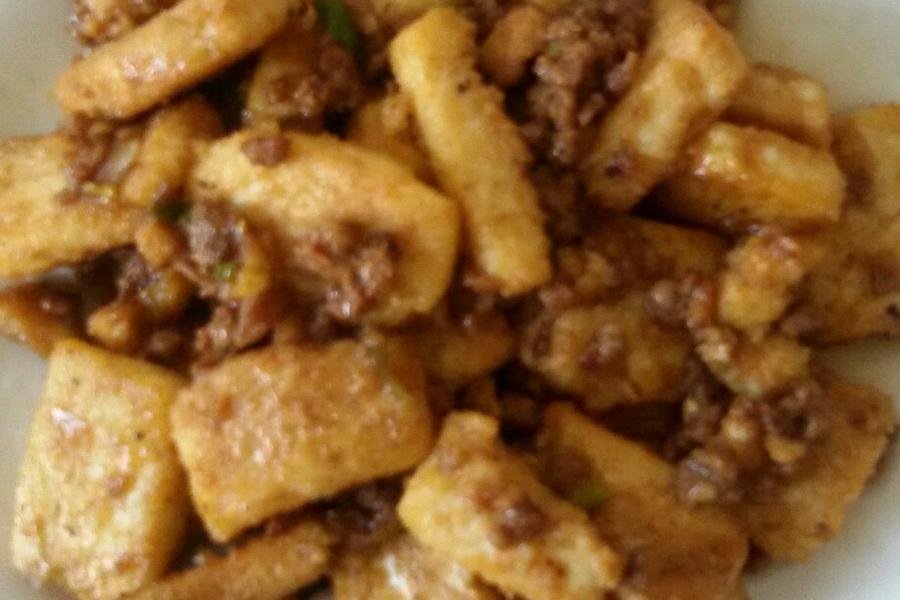肉末家常豆腐