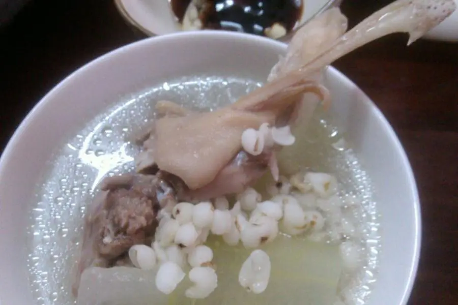 冬瓜薏米煲鸭汤