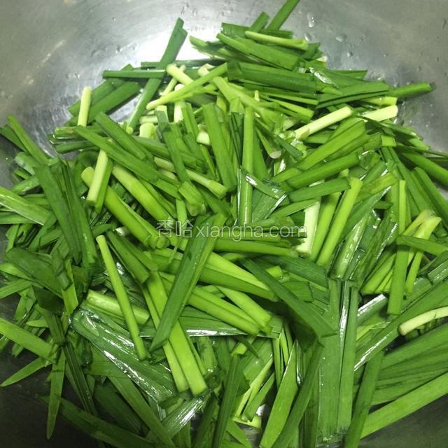 韭菜洗干净切好