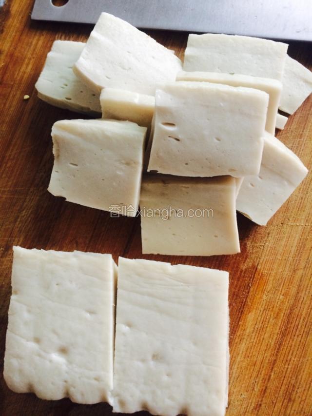千张豆腐洗净 切片