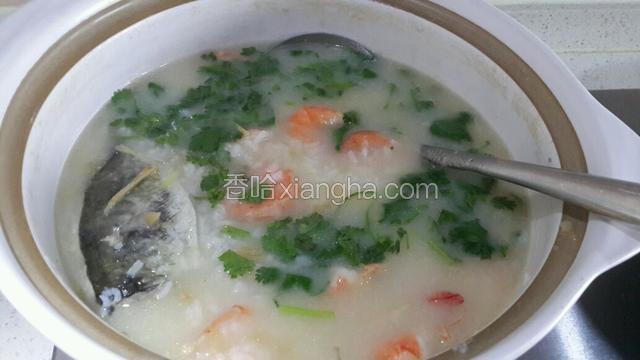 鲜虾泥猛粥