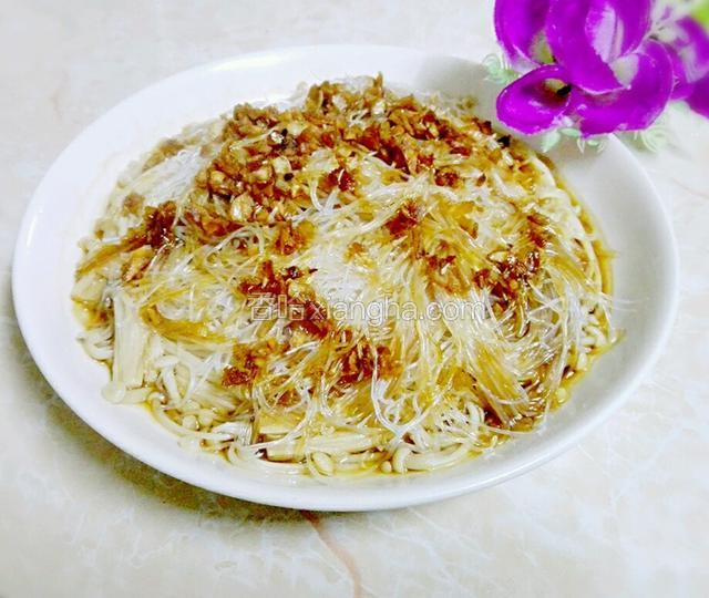 金针菇蒸粉丝