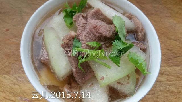 羊肉片氽冬瓜