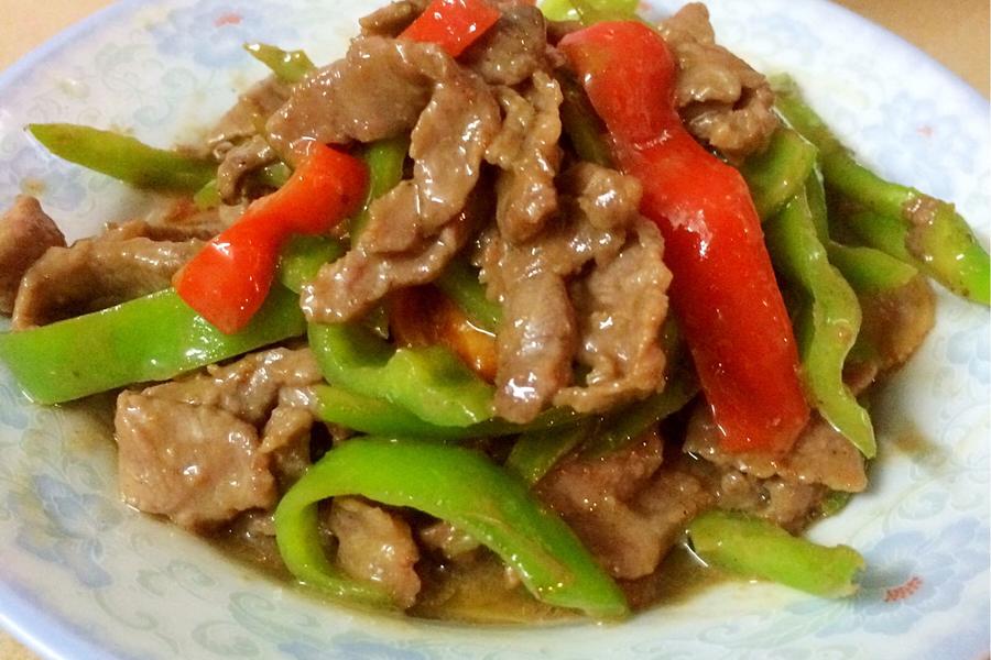 青椒牛肉小炒