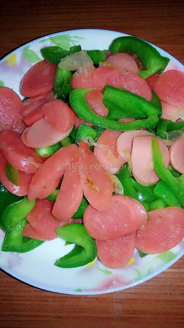 菜椒炒火腿