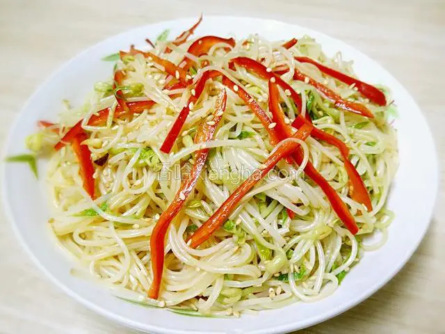 凉拌绿豆芽粉丝