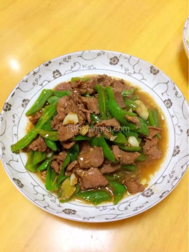 青椒猪肝炒瘦肉