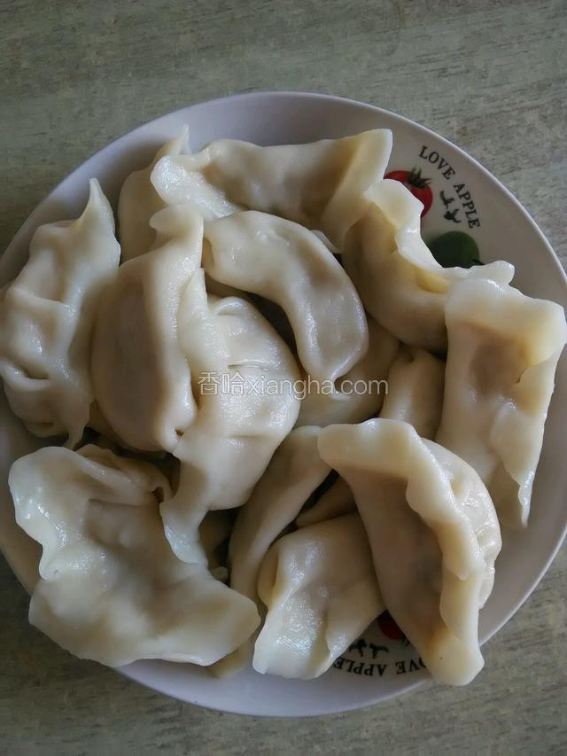 这是煮好的饺子