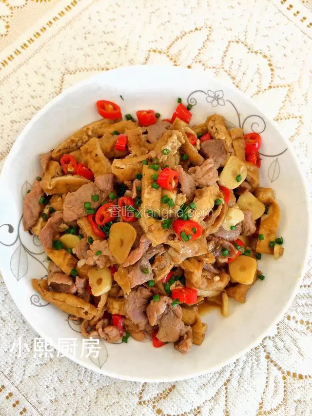 豆腐干炒肉