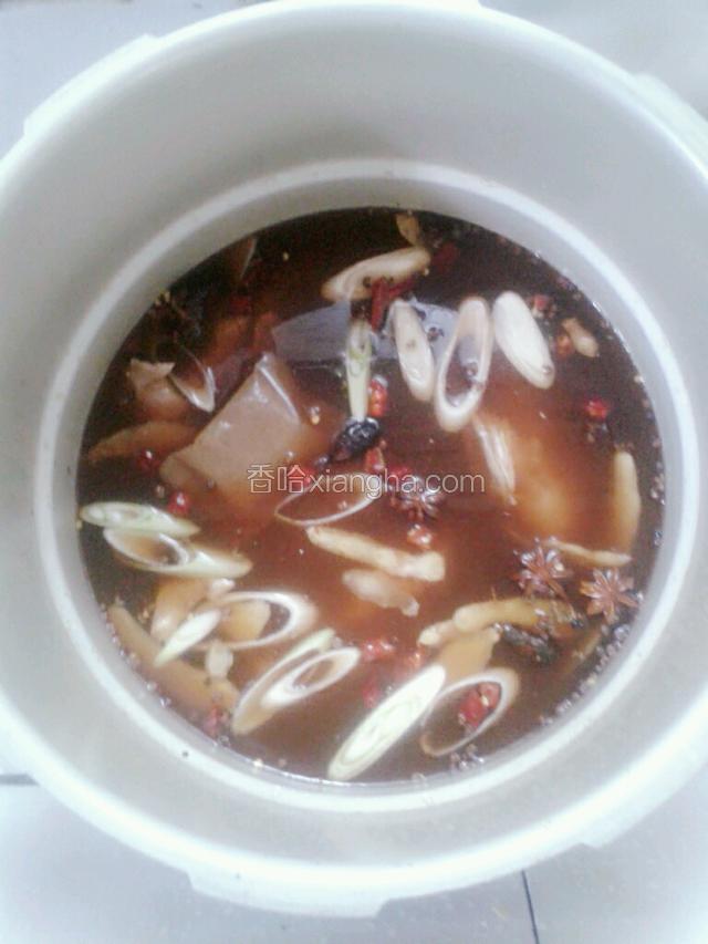 高压锅烧开水！加耗油！豆瓣酱！料酒！海鲜酱！盐味精！鸡精！老抽！盖盖煮半小时左右！根据牛肉块大小亮时间！不要太大不好入味！