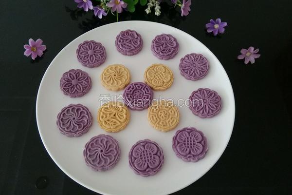 南瓜饼，紫薯饼