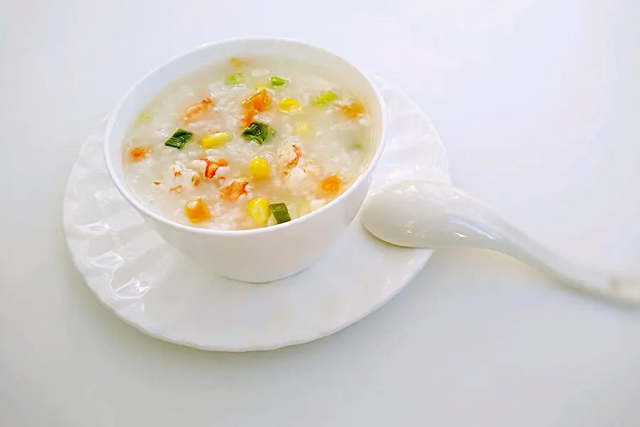 五彩虾仁粥