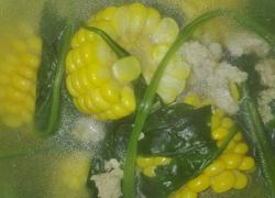 玉米菠菜丸子汤