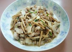 茶树菇炒肉