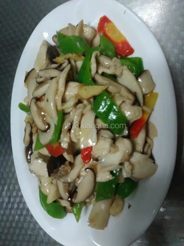 双菇肉片