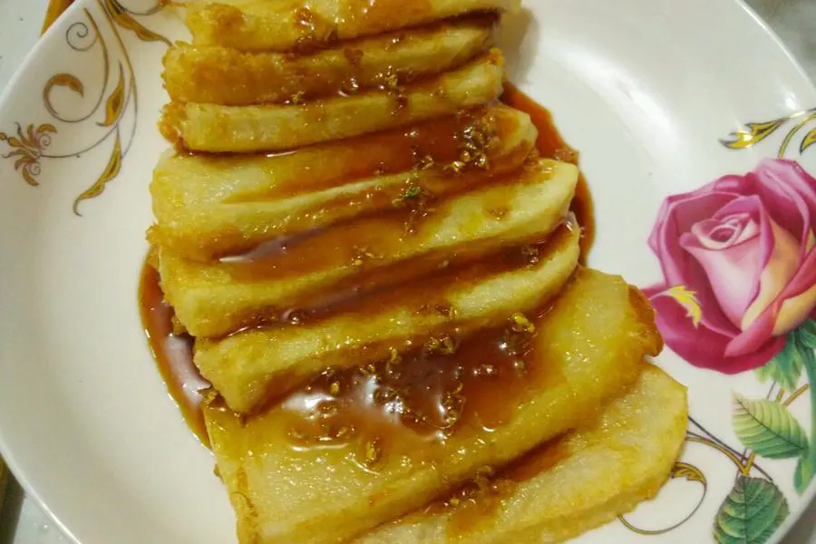 红糖桂花糍粑