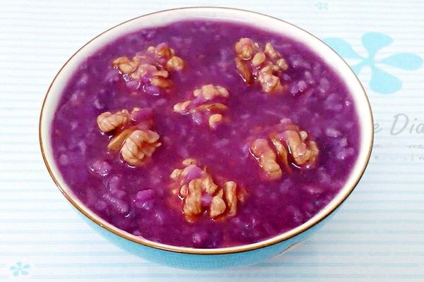 紫薯核桃粥