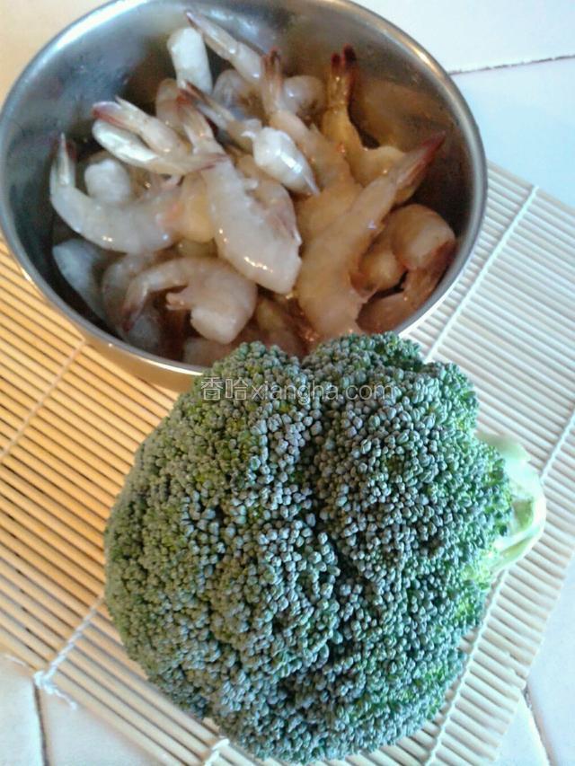 虾和芥兰