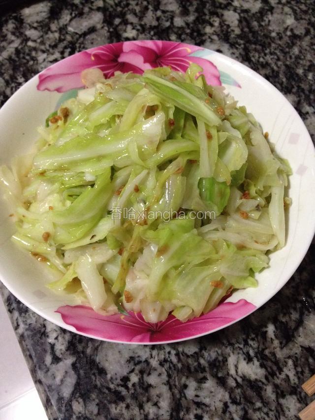 油渣炒莲白