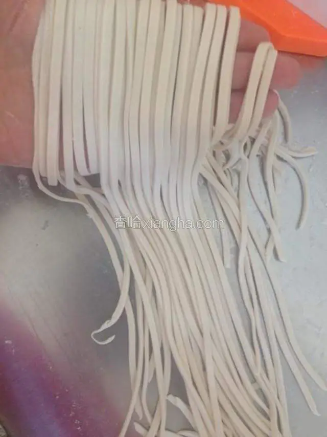 手工面的做法：500克面粉加2克盐，加160克（酌情调整）水揉成面团，醒发1小时以上。再用面条机反复折叠压成光滑的面片，最后压成面条即可。将水换成蔬菜汁即可做成蔬菜面。