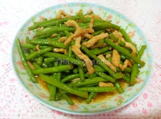 豆角炒肉丝
