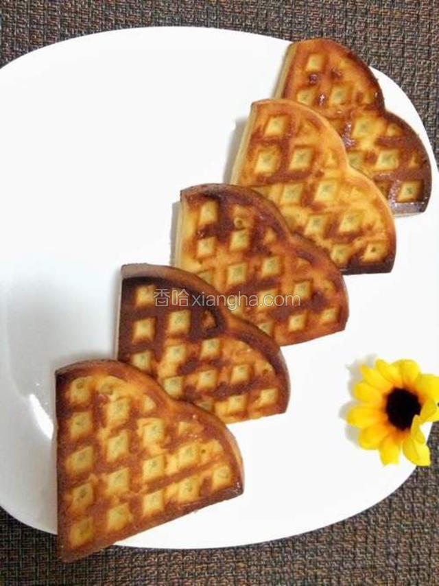 20分钟后美味华夫饼出炉啦