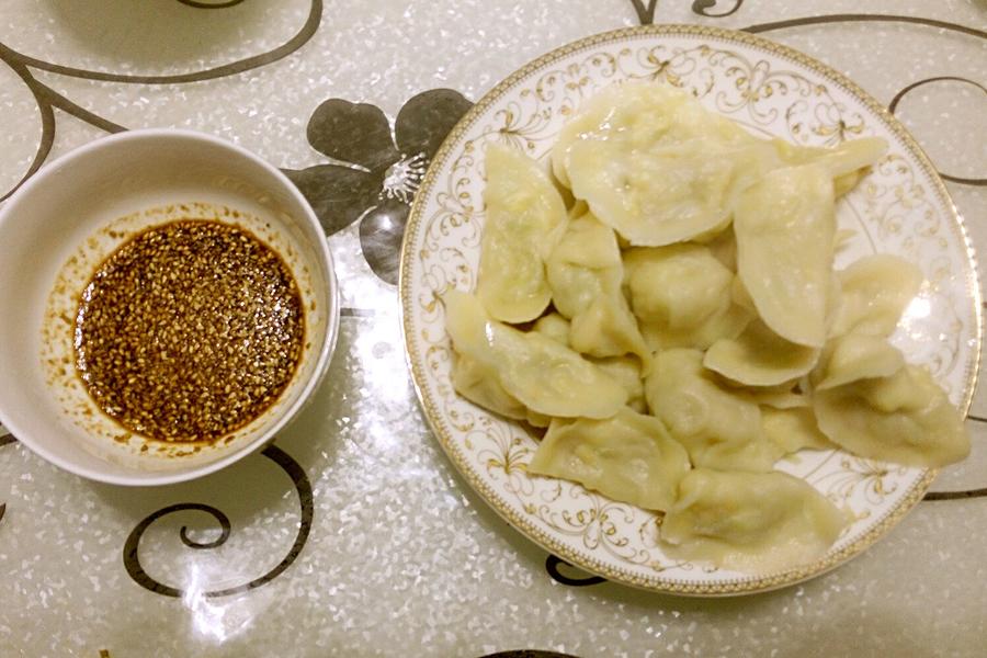 葫子鸡蛋水饺