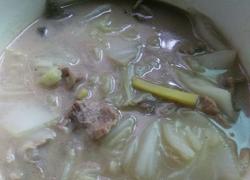 白菜粉肠猪肝汤