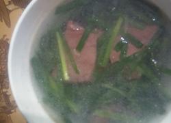 猪血韭菜汤