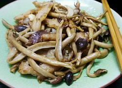 茶树菇炒猪颈肉