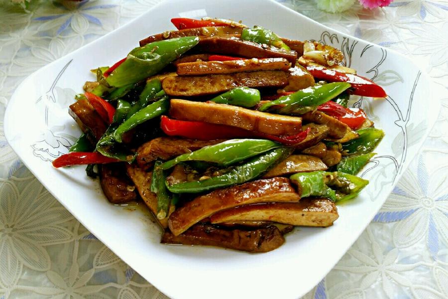 杭椒炒香干