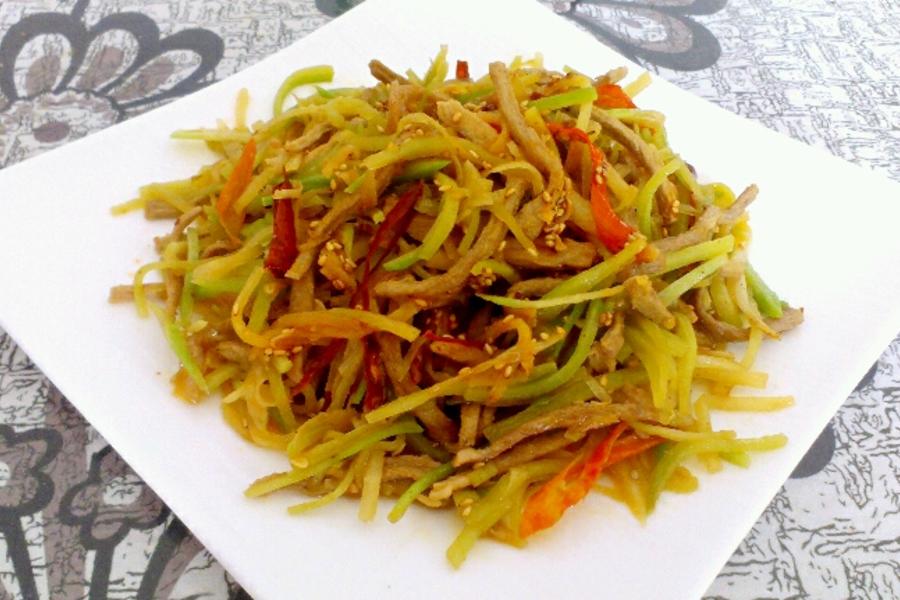 肉炒萝卜丝