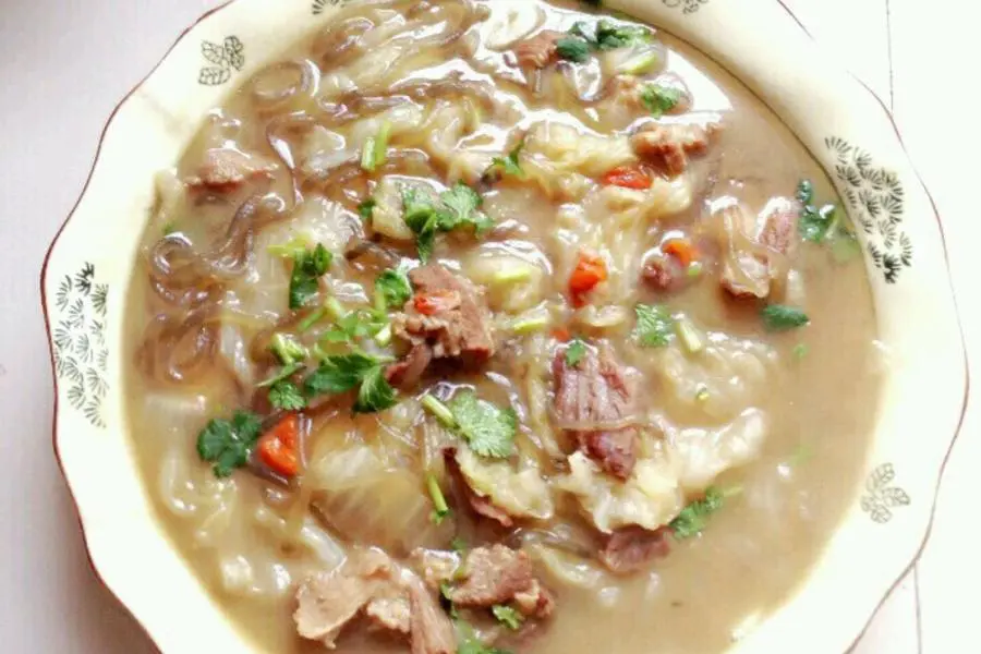 羊肉炖白菜粉条
