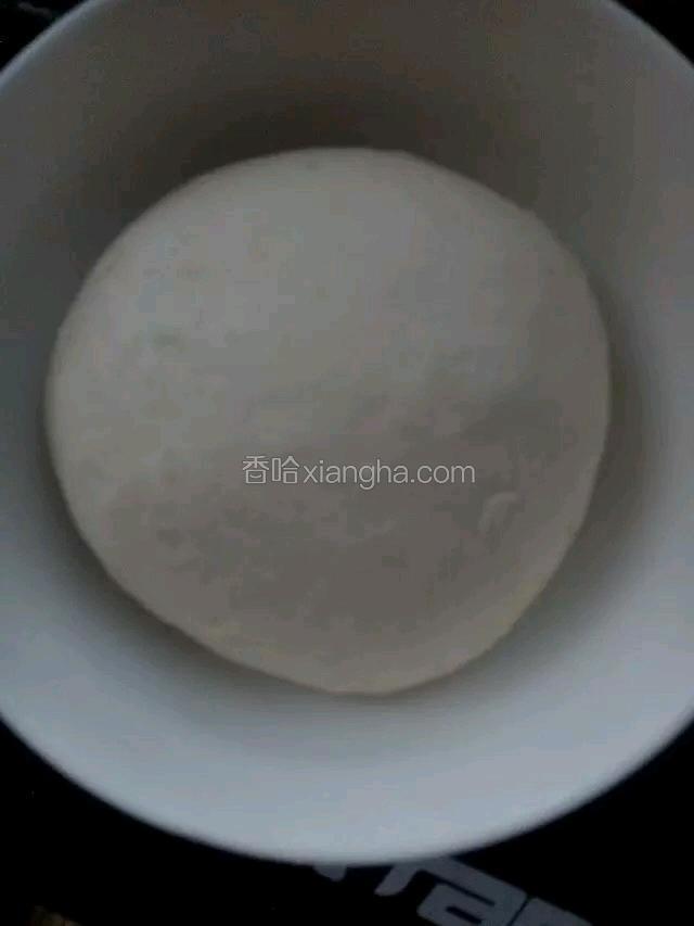 面粉加适量水，揉成光滑面团