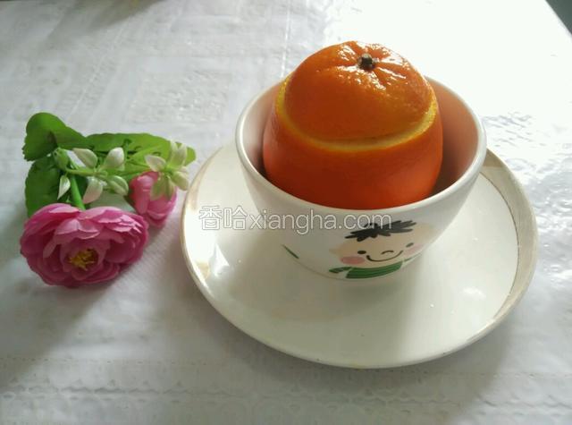 治咳小妙方，蜂蜜蒸香橙