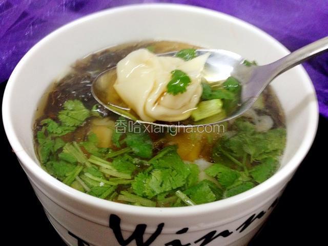 鲜肉小馄钝成品图！