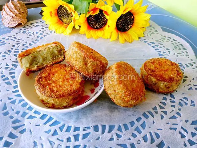 装饰下美味绿豆酥饼
