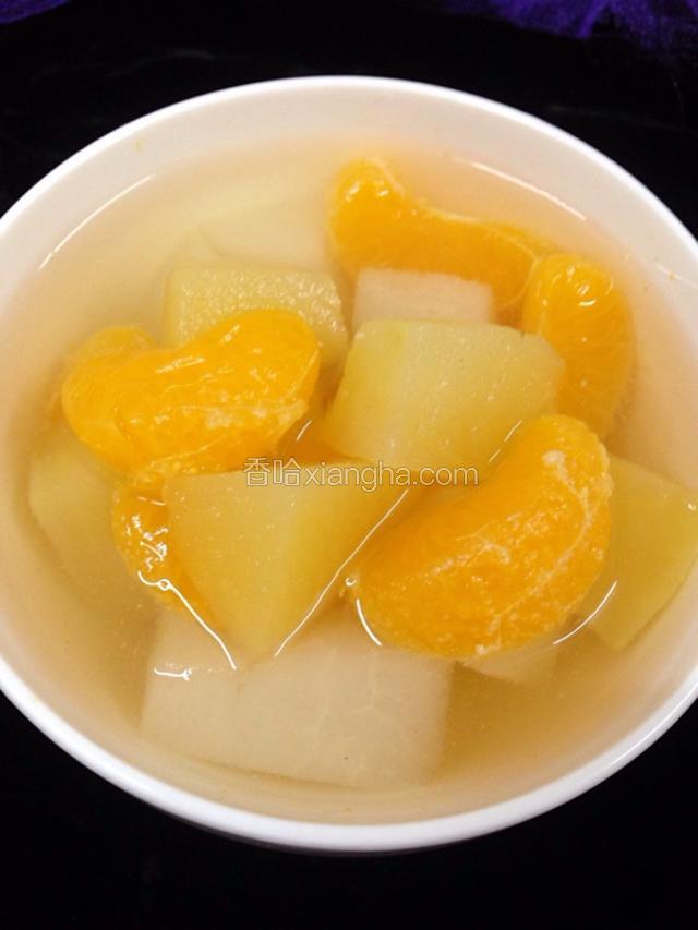 三色水果饮成品图！