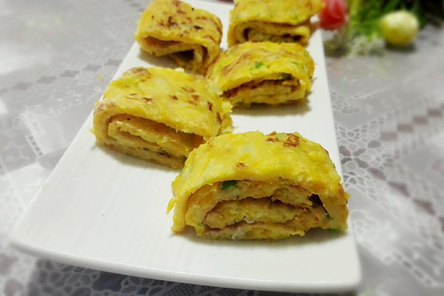 南瓜丝鸡蛋饼