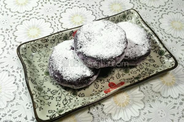 酸奶紫薯饼