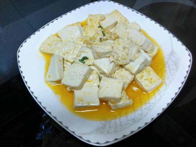 葱烧豆腐