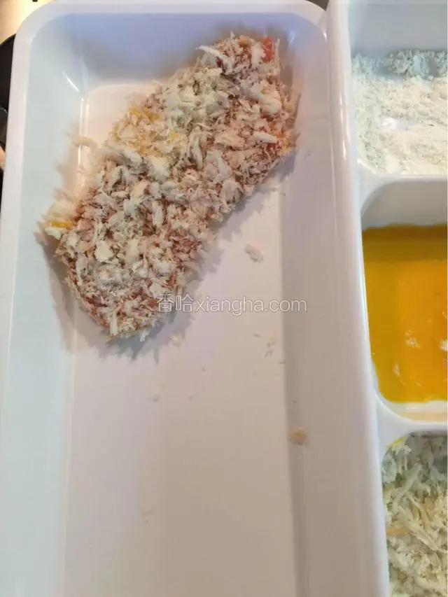 所有的肉片都这样准备好放着