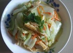 白菜焖腐竹