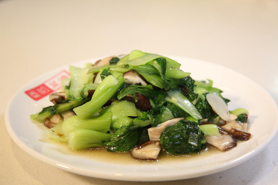 香菇炒油菜