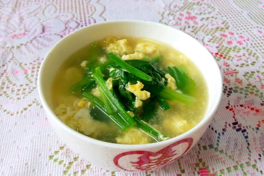 菠菜鸡蛋汤