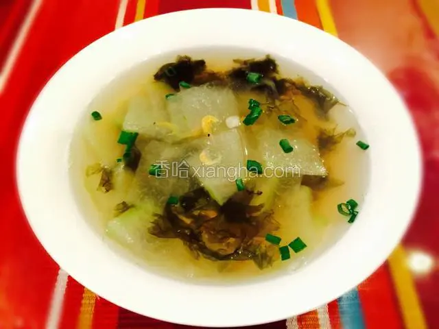 紫菜虾米冬瓜汤
