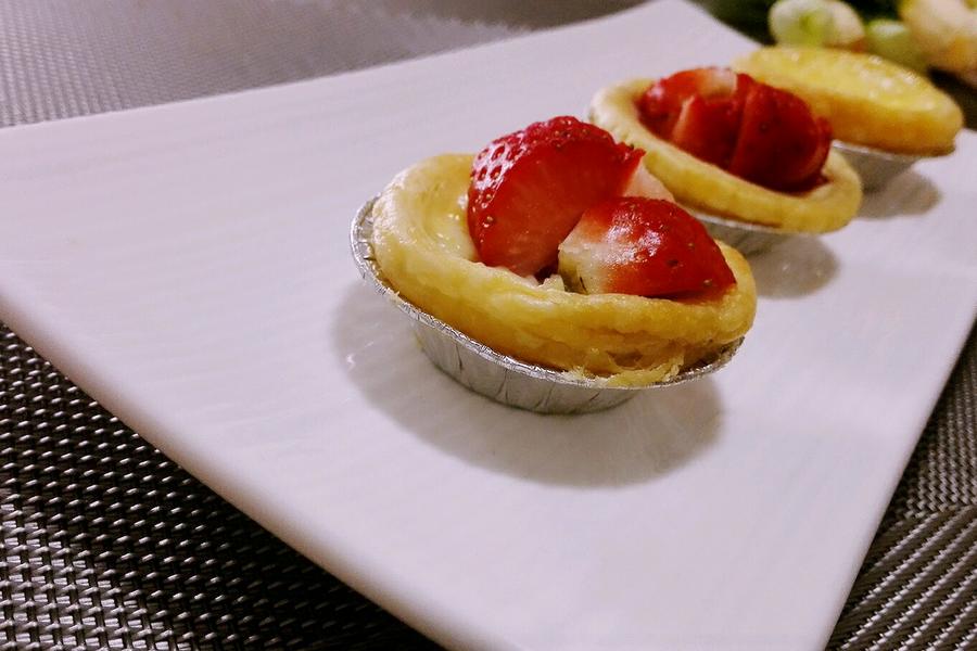 【餐桌上的旅行】草莓蜜豆蛋挞