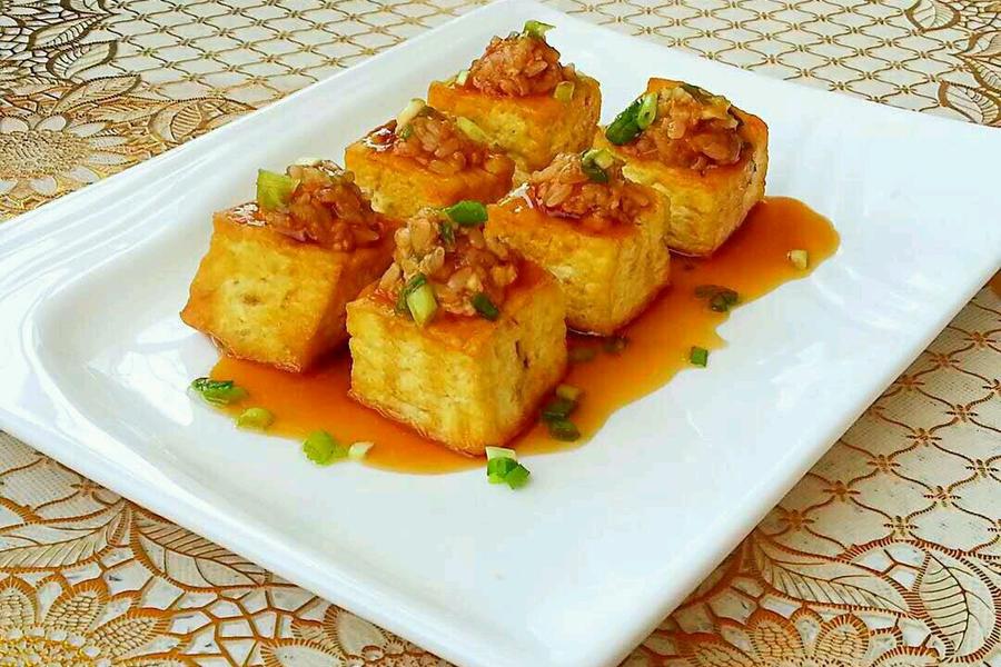 ＃我为女王做道菜＃糯米酿豆腐